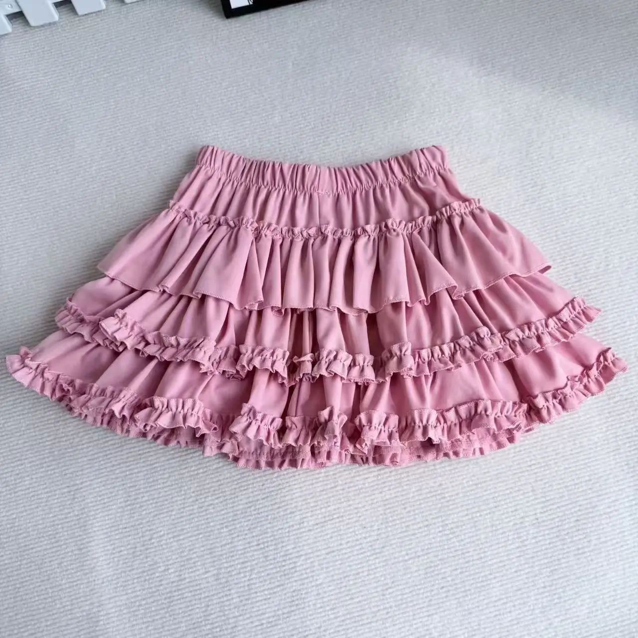 Purple Y2K Fluffy Cake Mini Skirt with White Lace Trim – Sweet Lolita A-Line Pleated Skirt