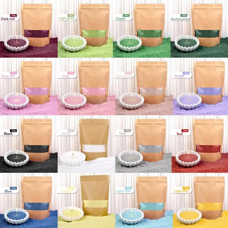 Creative DIY Candle Sand Wax Colorful Pearl Granules for Handmade Candle Crafts