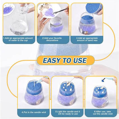 Creative DIY Candle Sand Wax Colorful Pearl Granules for Handmade Candle Crafts