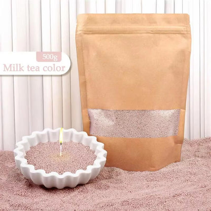 Creative DIY Candle Sand Wax Colorful Pearl Granules for Handmade Candle Crafts