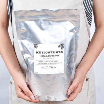 White Sand Wax for Candle Making Ice Flower Pearl Granules DIY Scented Candle Craft Material