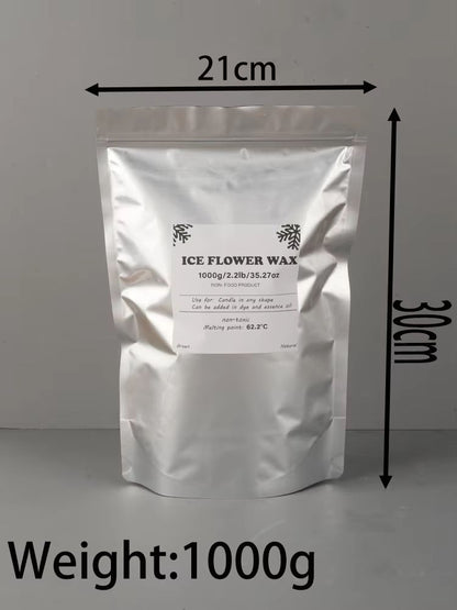 White Sand Wax for Candle Making Ice Flower Pearl Granules DIY Scented Candle Craft Material