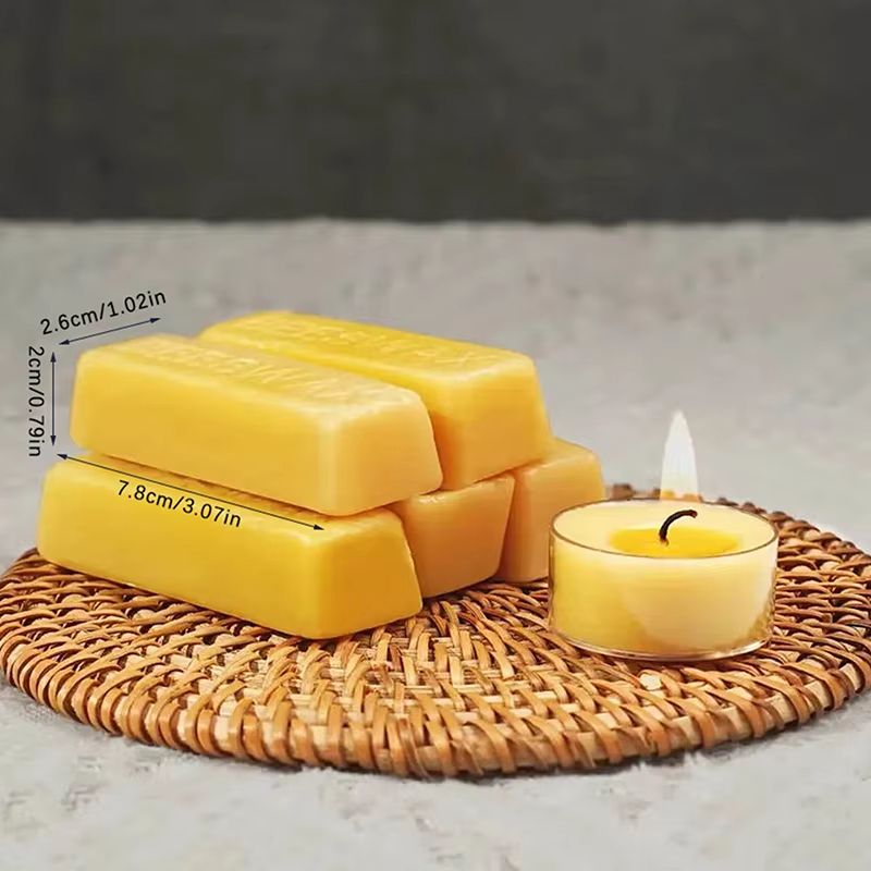 Pure Beeswax Blocks for Candle Making Natural DIY Craft Wax for Candles & Skincare Projects