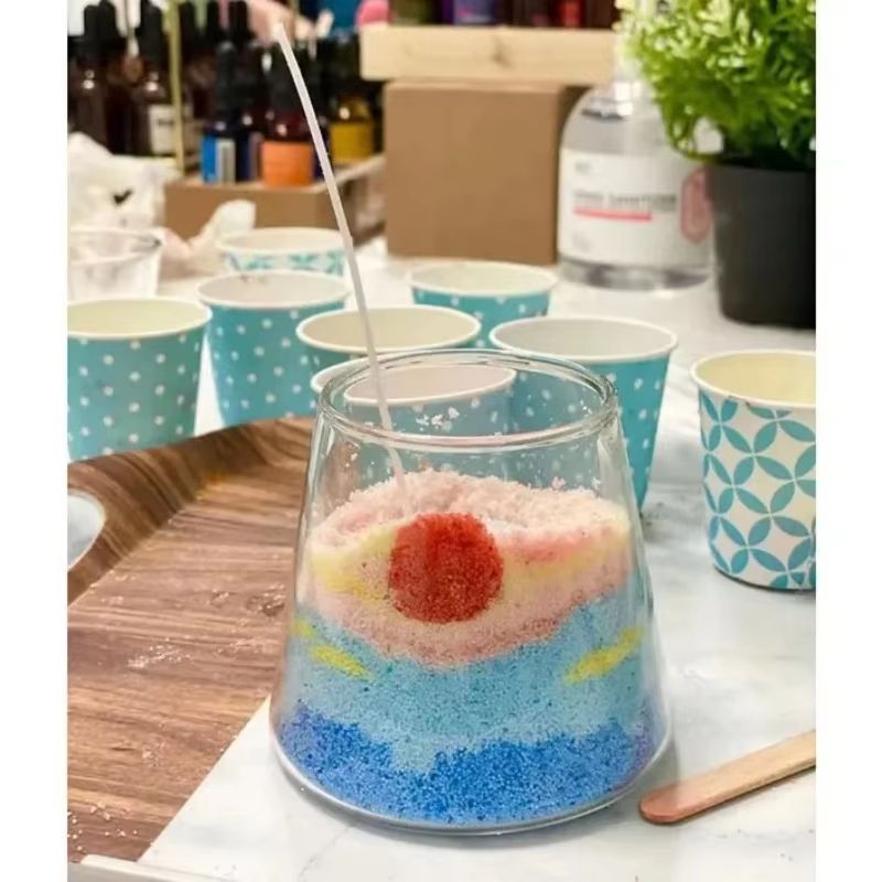 Color Sand Wax for Candle Making Aromatherapy DIY Candle Sand Painting Wax Powder