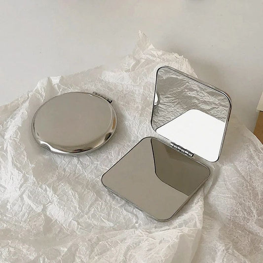 Portable Pocket Makeup Mirror Foldable Compact Travel Beauty Mirror