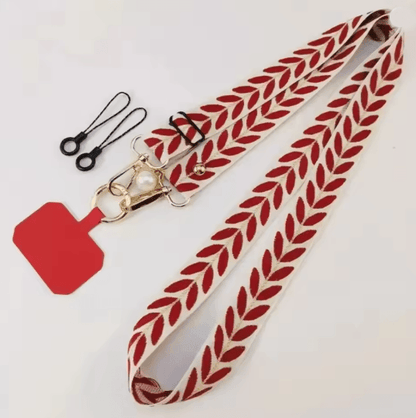 Elegant Pearl Crossbody Phone Lanyard Adjustable Universal Phone Strap