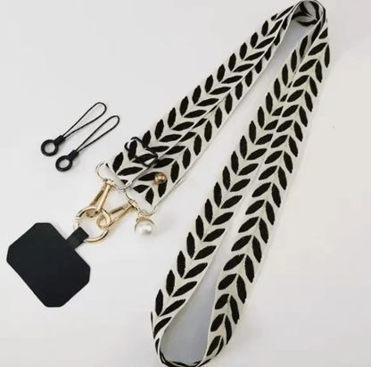 Elegant Pearl Crossbody Phone Lanyard Adjustable Universal Phone Strap