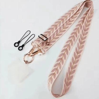 Elegant Pearl Crossbody Phone Lanyard Adjustable Universal Phone Strap