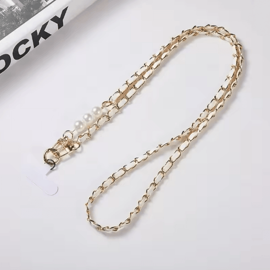 Color Pearl Crossbody Phone Lanyard Stylish Adjustable Universal Phone Strap