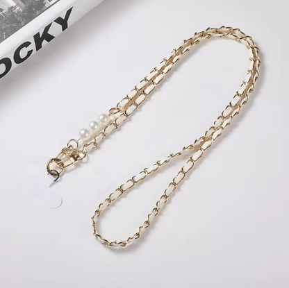 Color Pearl Crossbody Phone Lanyard Stylish Adjustable Universal Phone Strap