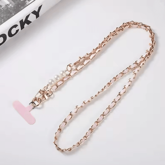 Color Pearl Crossbody Phone Lanyard Stylish Adjustable Universal Phone Strap