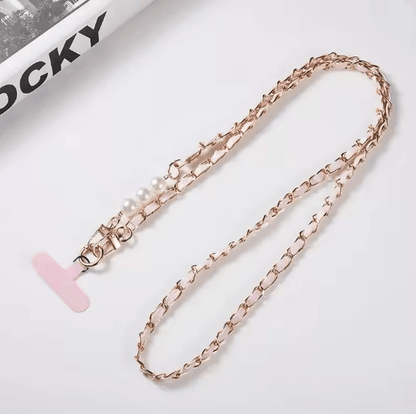 Color Pearl Crossbody Phone Lanyard Stylish Adjustable Universal Phone Strap