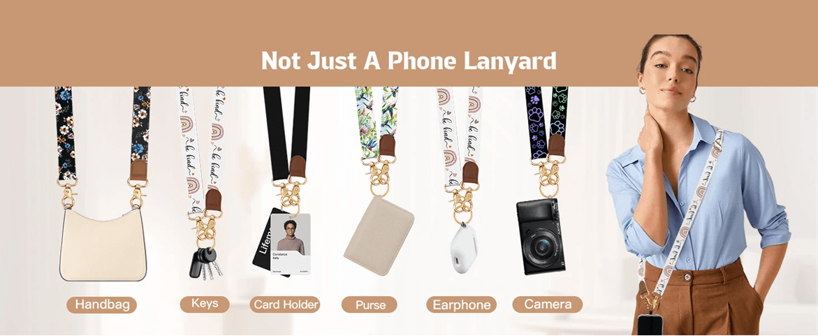 Universal Crossbody Phone Lanyard Adjustable Anti Theft Phone Strap