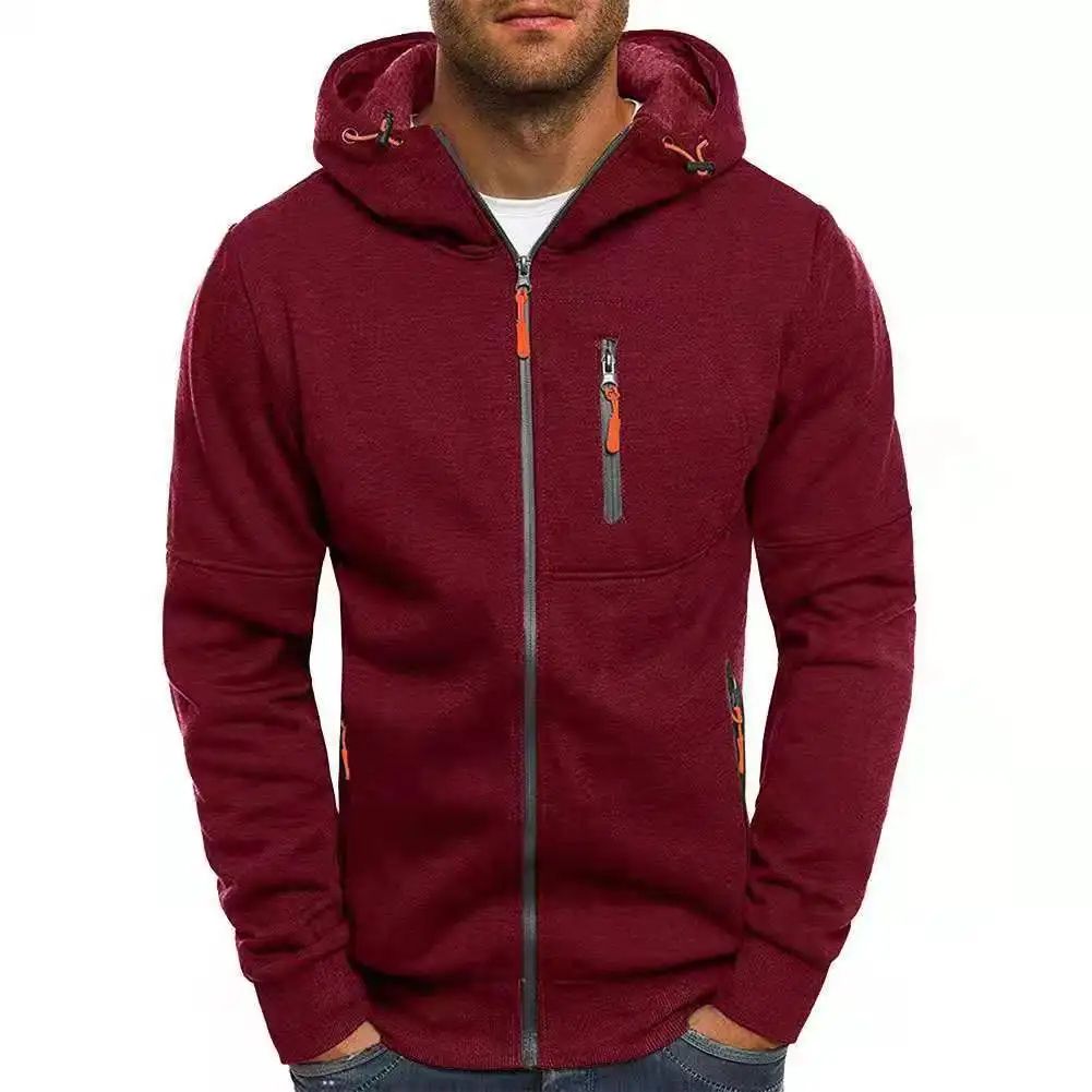 MRMT Jacquard Fleece Mens Pullover Hoodie – Warm Casual Hooded Sweatshirt