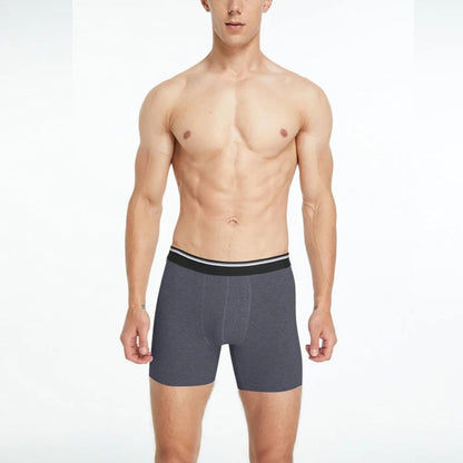 Mens Cotton Boxer Shorts Breathable Mid Length Comfortable Underwear