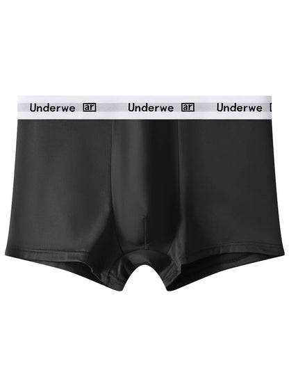 Mens Polyester Boxer Shorts Breathable Comfortable Underwear 5 Pack