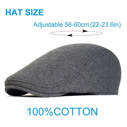 Heritage Cotton Newsboy and Driver Flat Cap