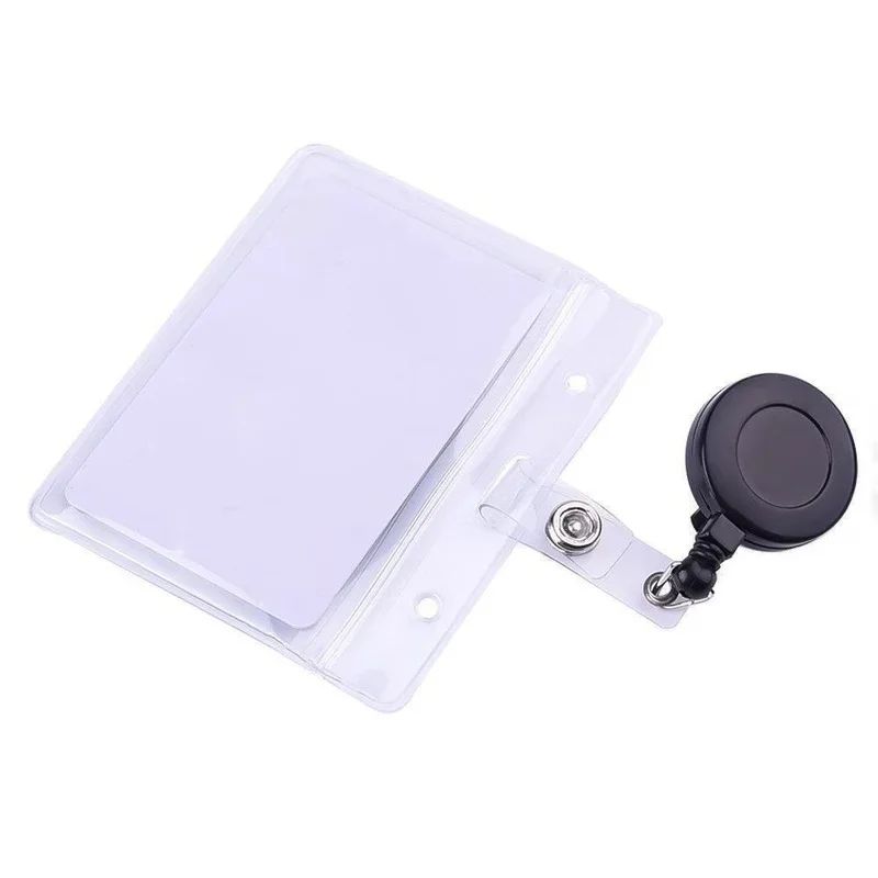 SecurePull Retractable Badge Reel with Belt Clip – Durable ID Badge Holder for Office, School & Employee Access Cards (2