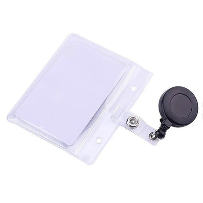 SecurePull Retractable Badge Reel with Belt Clip – Durable ID Badge Holder for Office, School & Employee Access Cards (2