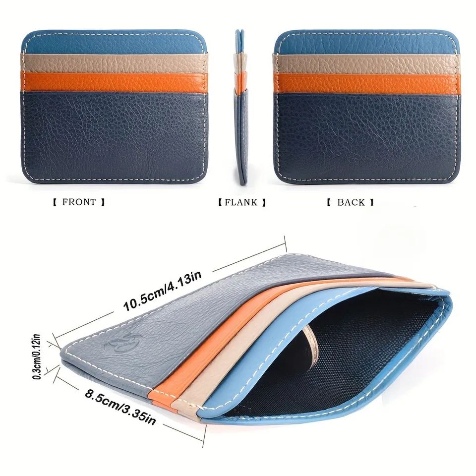 Ultra-Slim Minimalist Card Holder Wallet – 6 Slot Front Pocket Organizer