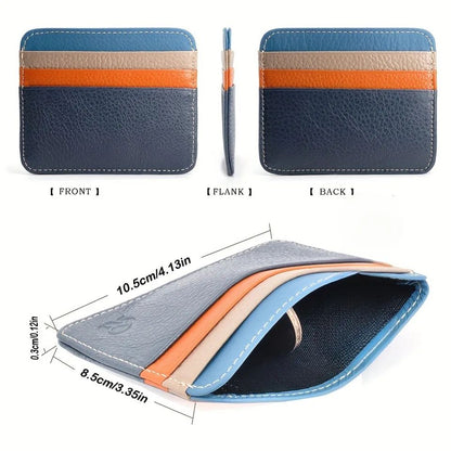 Ultra-Slim Minimalist Card Holder Wallet – 6 Slot Front Pocket Organizer