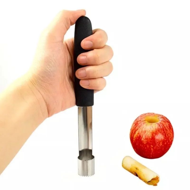 TwistEase Apple Corer & Fruit Seed Remover – Stainless Steel Fruit Corer Tool for Apples, Pears & Peppers