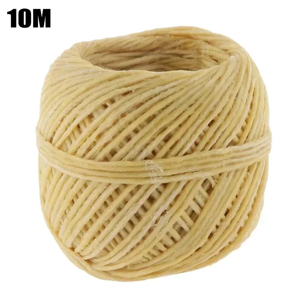 Natural Beeswax Candle Wick Roll Organic Hemp Wick for DIY Candle Making