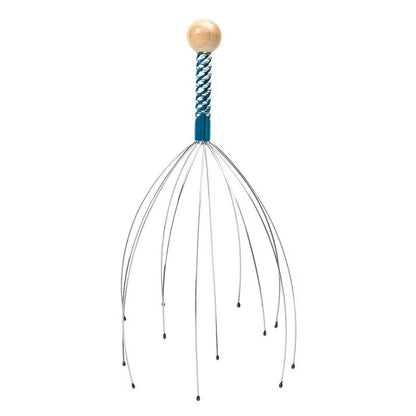 Octopus Head Massager Manual Scalp Massage Tool Stress Relief Hair Scratcher