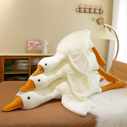 Big White Goose Throw Pillow Plush Toy Sleep Bed Birthday Gift Stuffed Doll