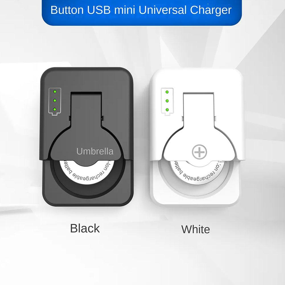 Mini Coin Cell Battery Charger with LED Indicator Universal Portable Button Battery Charger