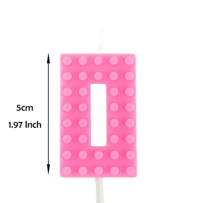 Colorful Pixel Block Gradient Digital Candle