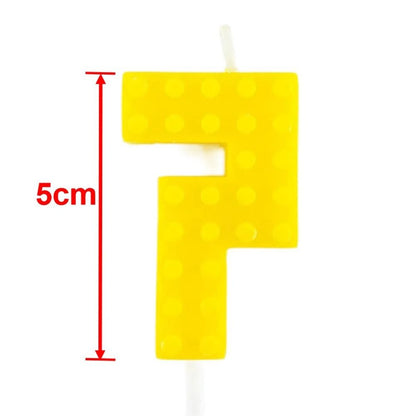 Colorful Pixel Block Gradient Digital Candle