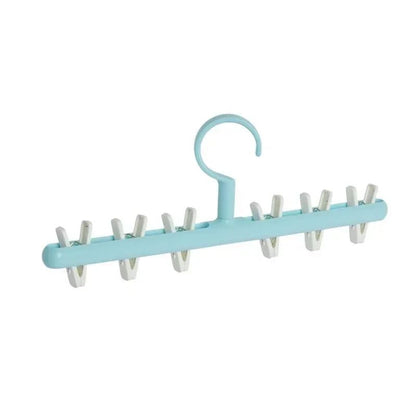 6 Clip Hat Socks Organizer Rack Multifunction Closet Hanger