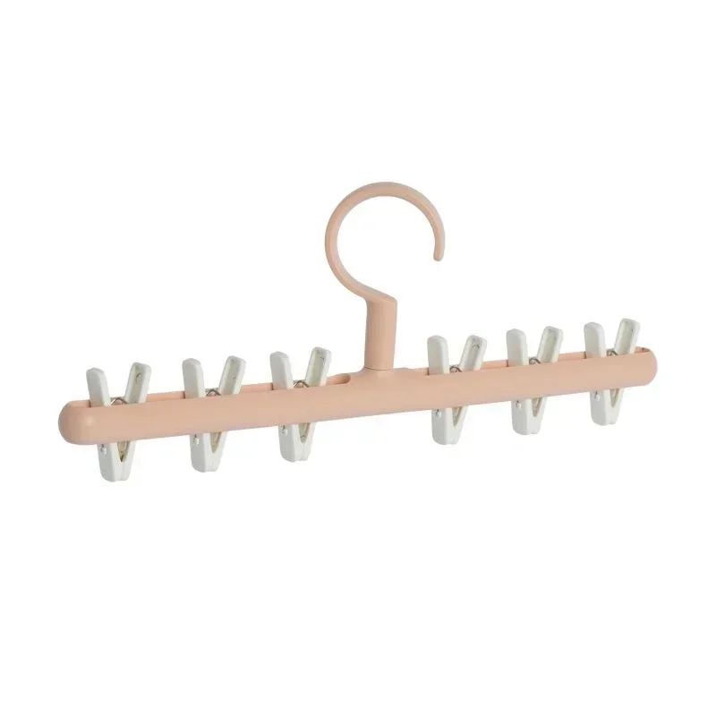 6 Clip Hat Socks Organizer Rack Multifunction Closet Hanger