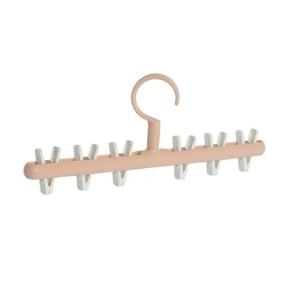 6 Clip Hat Socks Organizer Rack Multifunction Closet Hanger