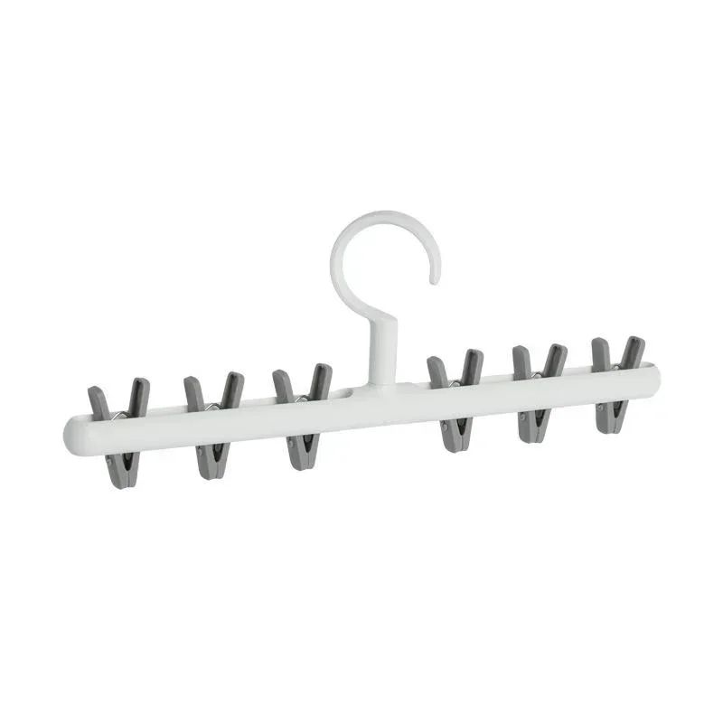 6 Clip Hat Socks Organizer Rack Multifunction Closet Hanger