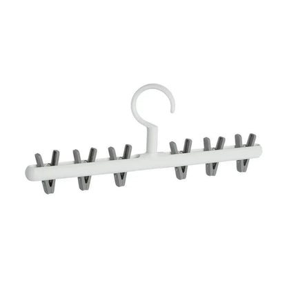 6 Clip Hat Socks Organizer Rack Multifunction Closet Hanger