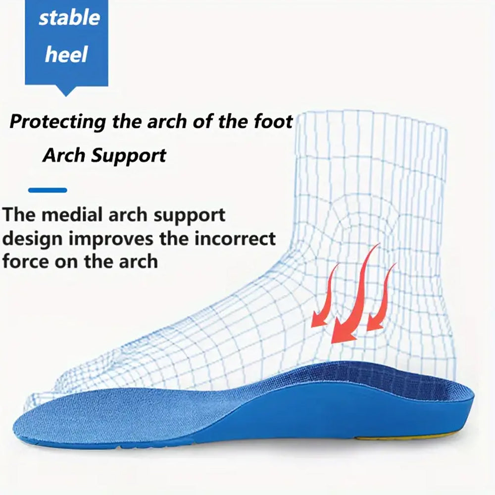 Kids Orthotic Insoles for Flat Feet & Arch Support | Cushioned Comfort for Active Kids