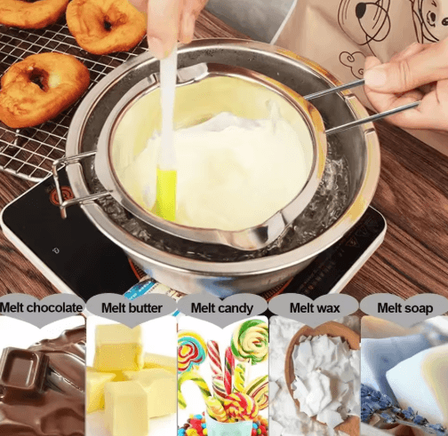 Stainless Steel Candle Making Pouring Pot – Easy wax melting pot for DIY Kits