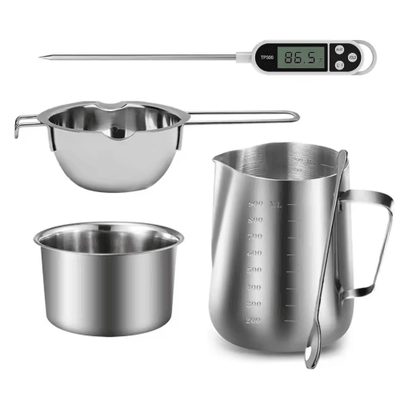 Stainless Steel Candle Making Pouring Pot – Easy wax melting pot for DIY Kits