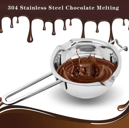 Stainless Steel Double Boiler Melting Pot, Large Capacity Chocolate Melting Pot for Butter Candy Butter Cheese, Candle M