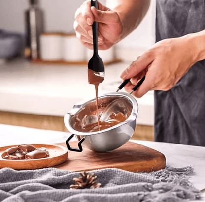 Stainless Steel Double Boiler Melting Pot, Large Capacity Chocolate Melting Pot for Butter Candy Butter Cheese, Candle M