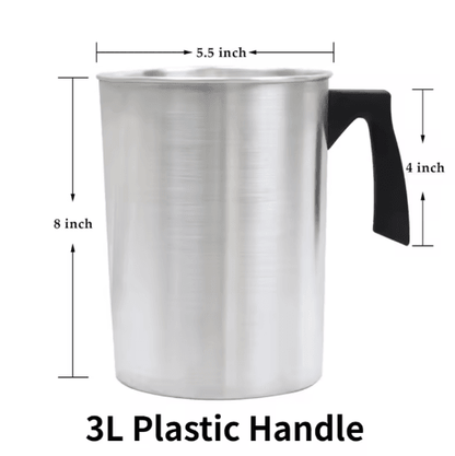 32oz Stainless Steel Candle Making Pouring Pot – Easy wax melting pot