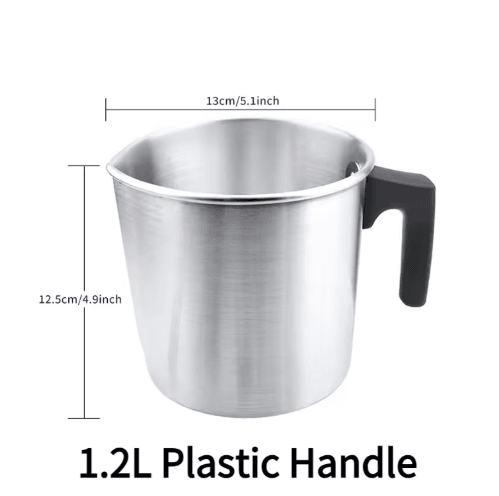 32oz Stainless Steel Candle Making Pouring Pot – Easy wax melting pot