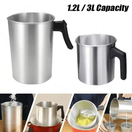32oz Stainless Steel Candle Making Pouring Pot – Easy wax melting pot