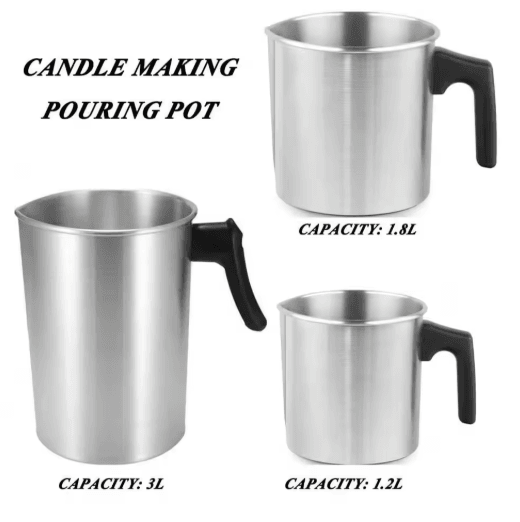 32oz Stainless Steel Candle Making Pouring Pot – Easy wax melting pot