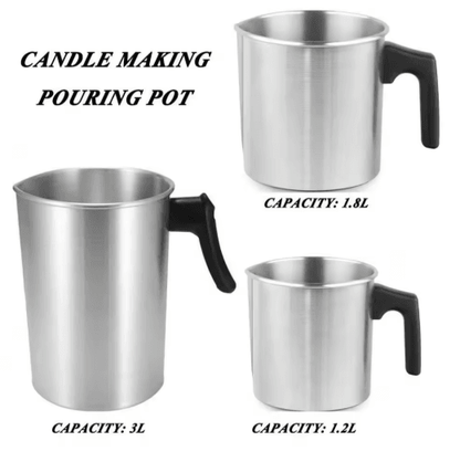 32oz Stainless Steel Candle Making Pouring Pot – Easy wax melting pot