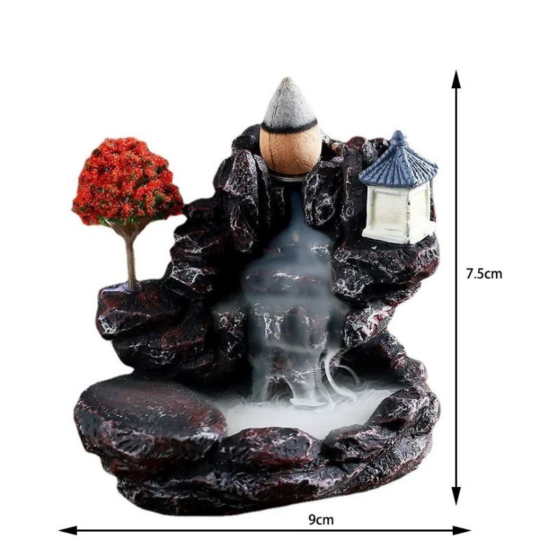 Zen Cascade Mountain Backflow Incense Burner
