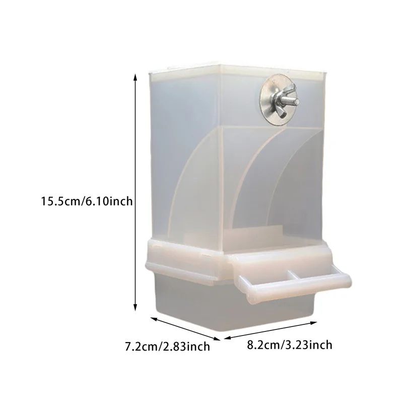CleanSeed Acrylic No Mess Bird Feeder for Parakeets and Small Birds