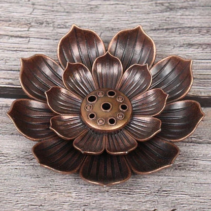 Imperial Lotus Bronze Censer Plate